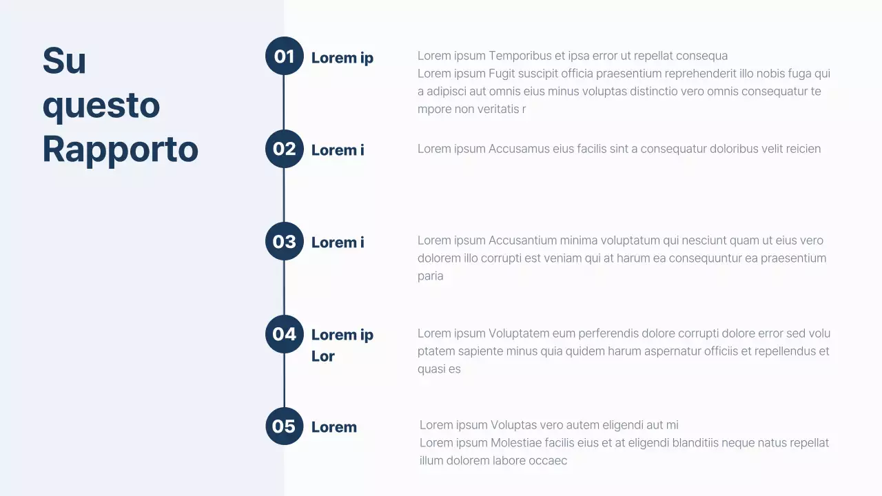 Un semplice rapporto ESG in blu navy e blu chiaro