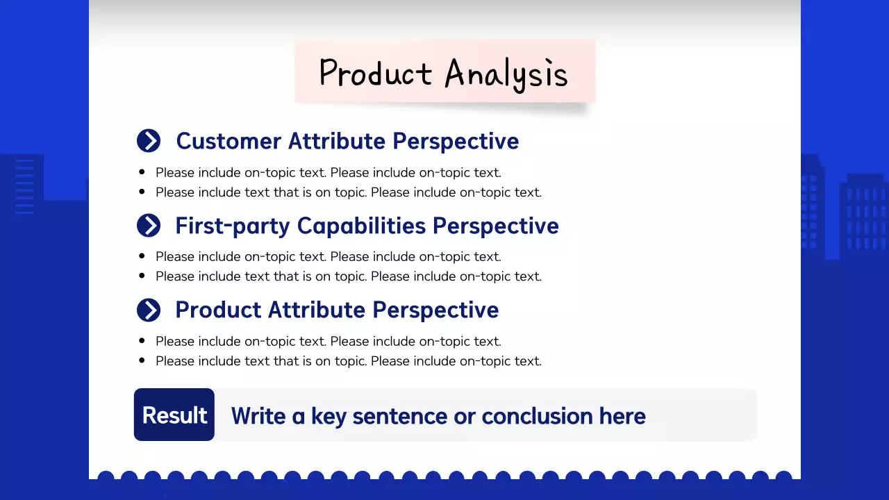 Blue Modern Market Report Document Presentation