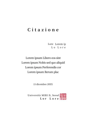 Università Citazione pulita ed elegante