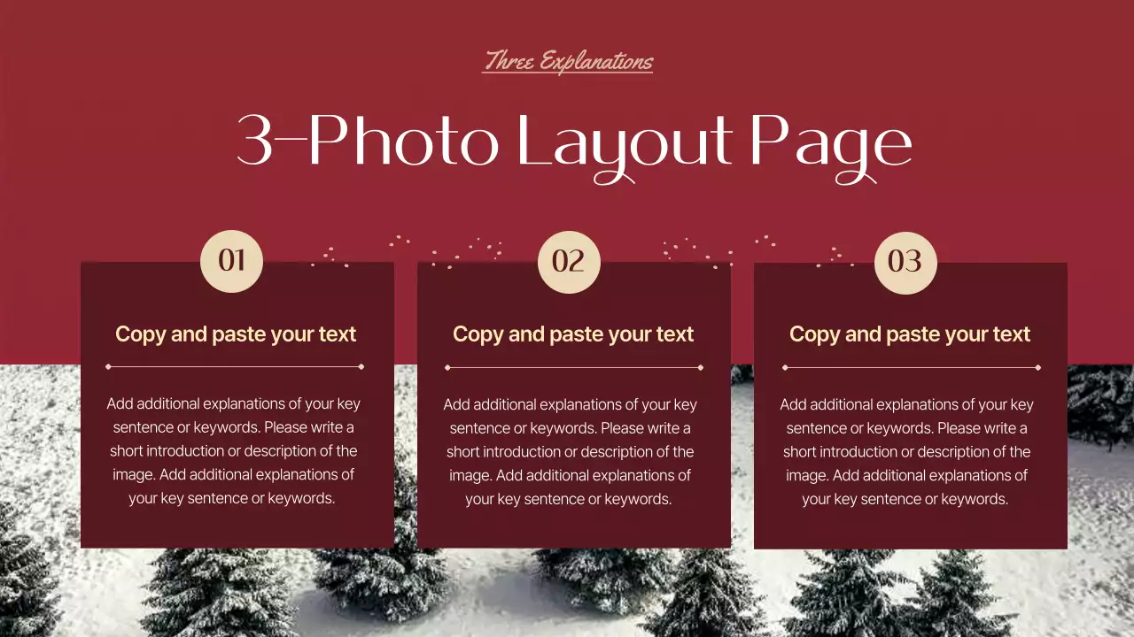 빨간색 전통 크리스마스 프레젠테이션