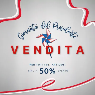 Grigio e rosso Basic Vendita per il Giorno del Presidente Pubblicità