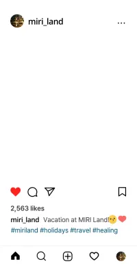 A simple Instagram social media photo zone