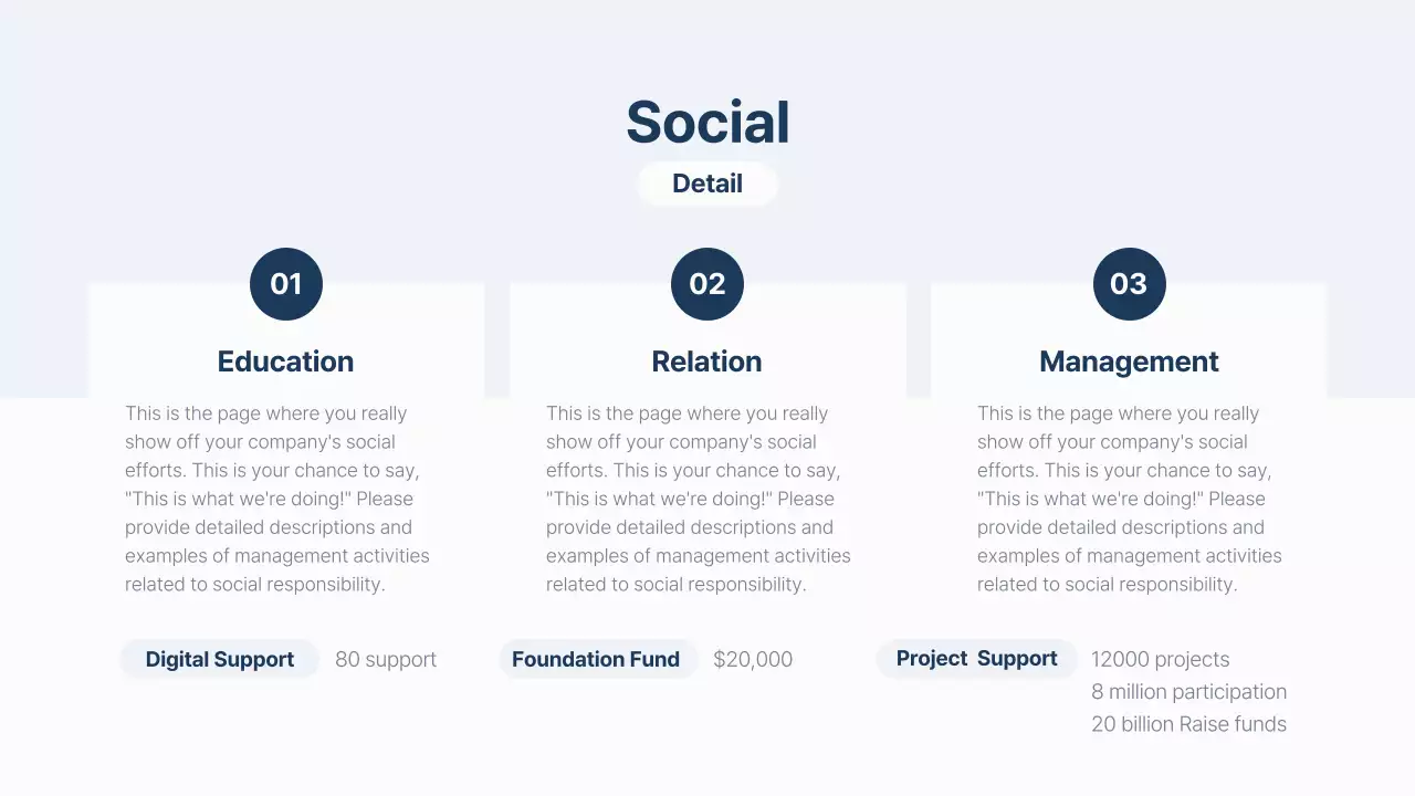 Blue Professional Esg Report Document Presentation