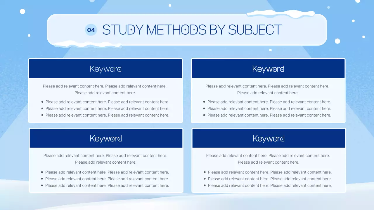 블루 모던 휴가 오리엔테이션 가이드 프레젠테이션