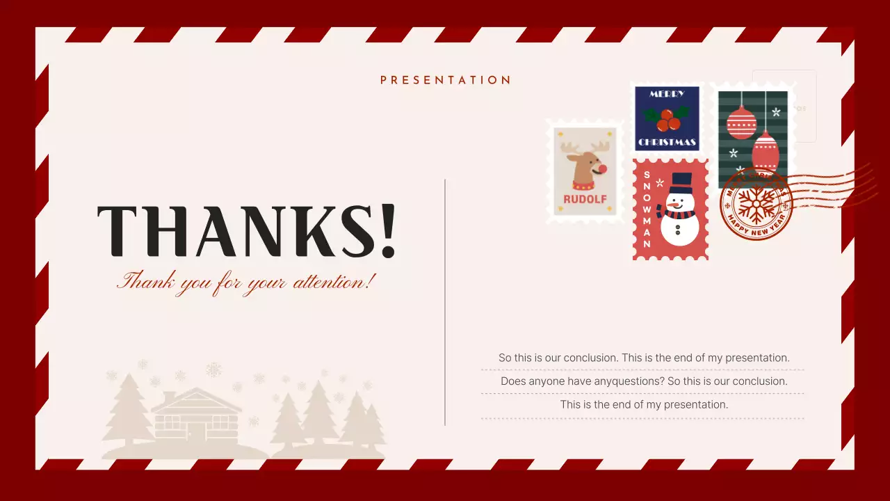 Red Classic Christmas Presentation