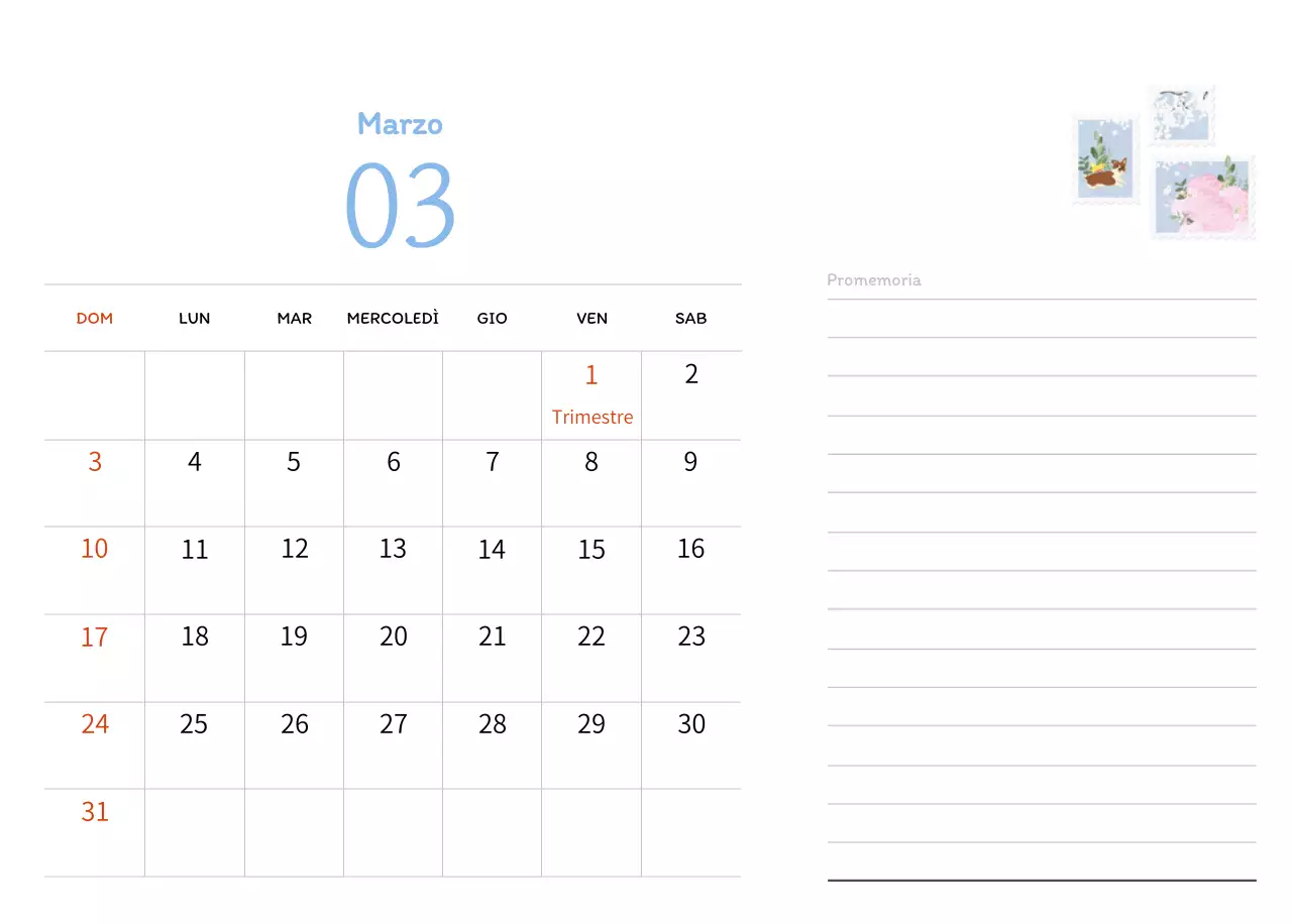 Illustrazioni di francobolli con un concetto caldo