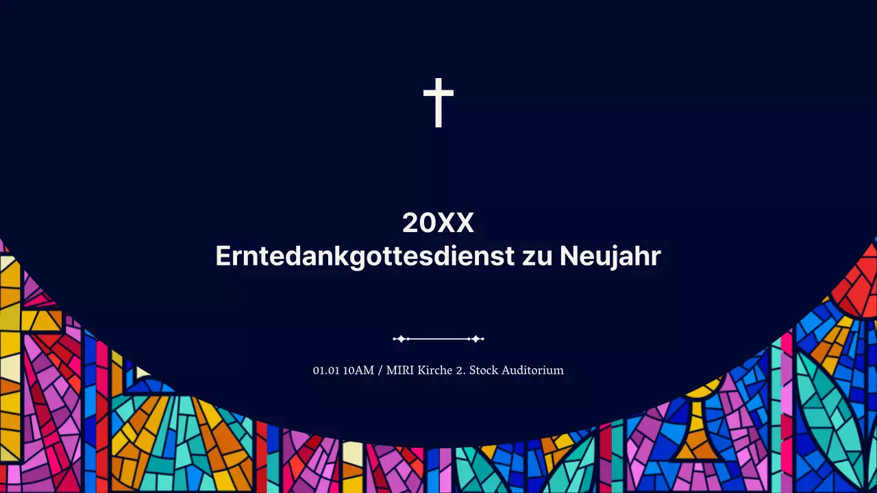 Ein Leitfaden für einfache Gottesdienste in Marineblau und Beige