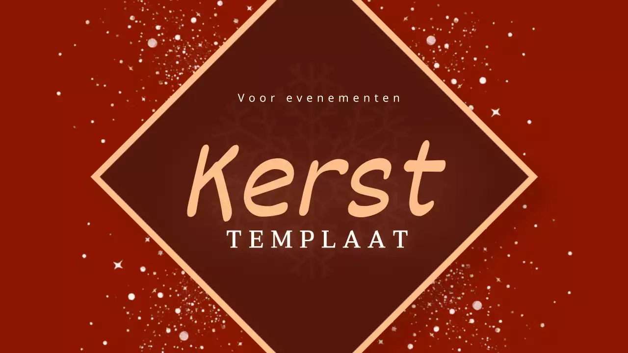 Een luxe kerstpresentatie in rood en bruin