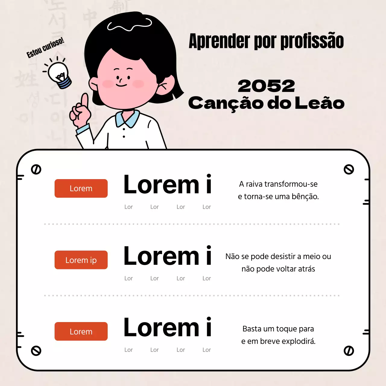 Lugares de leoa bege e preta específicos do trabalho