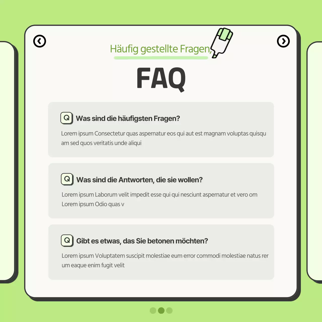 Einfache Firmenwerbung in Chartreuse und Orange