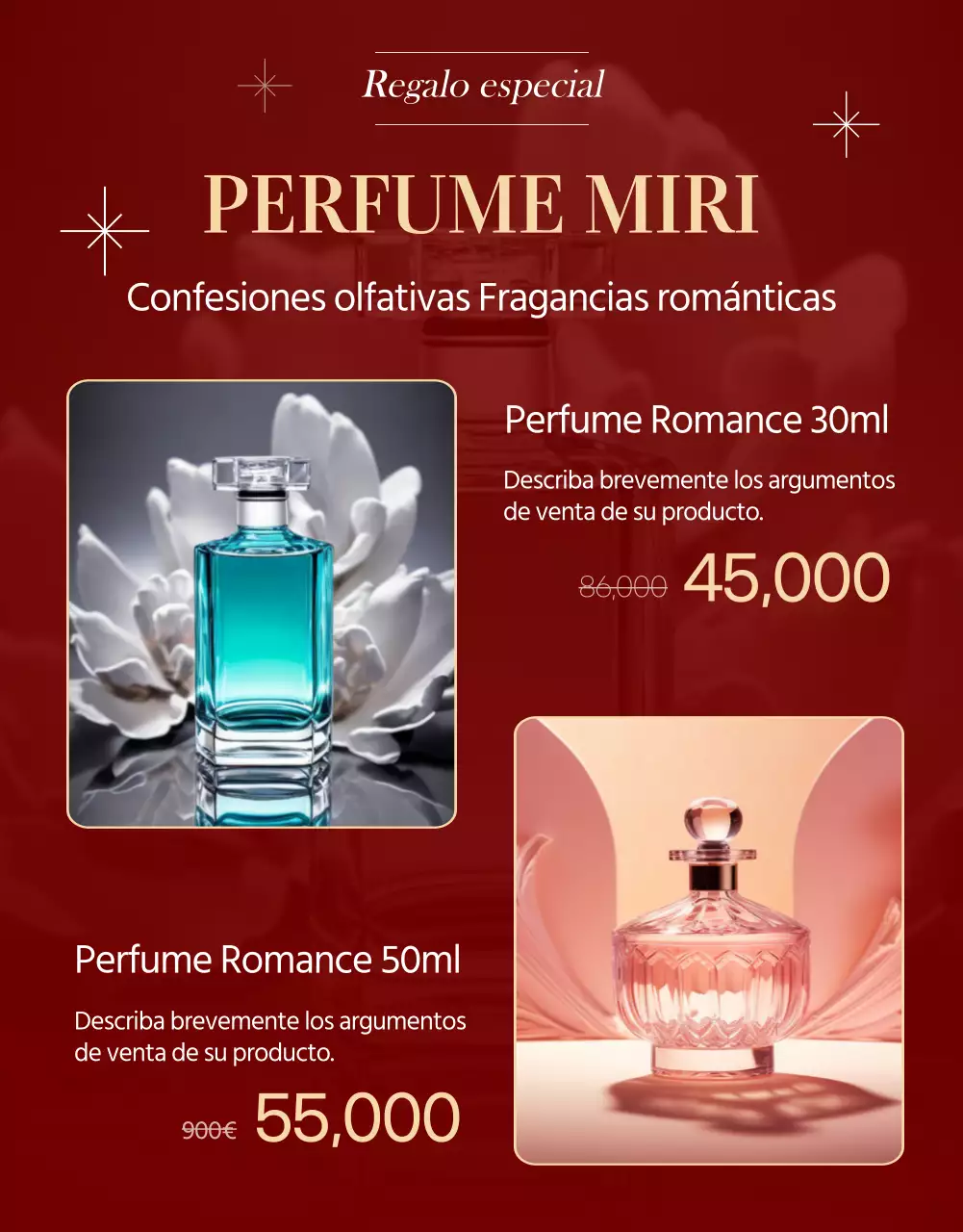 Promocione una lujosa venta navideña en rojo y amarillo