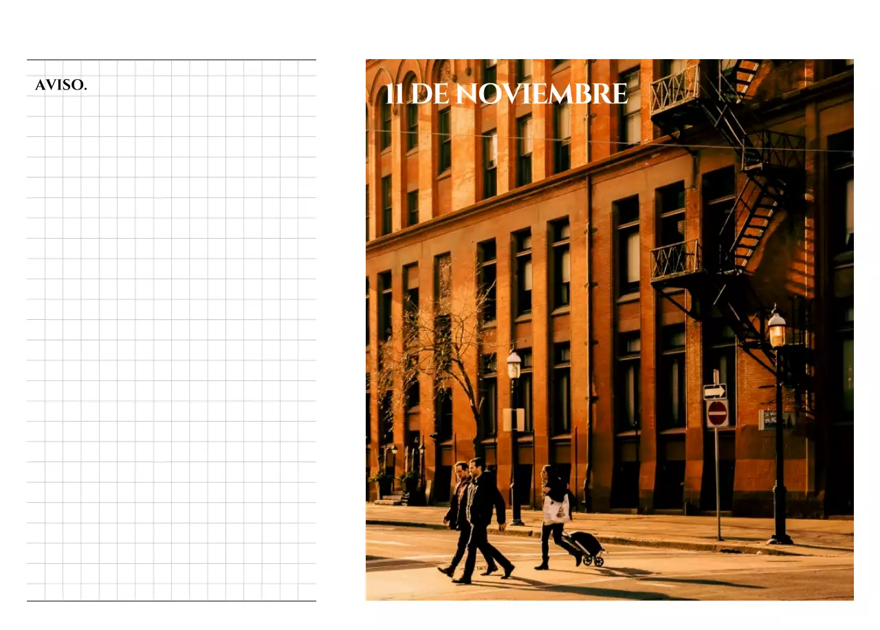 Un calendario de estilo sencillo con un emotivo concepto de fotografía de viajes