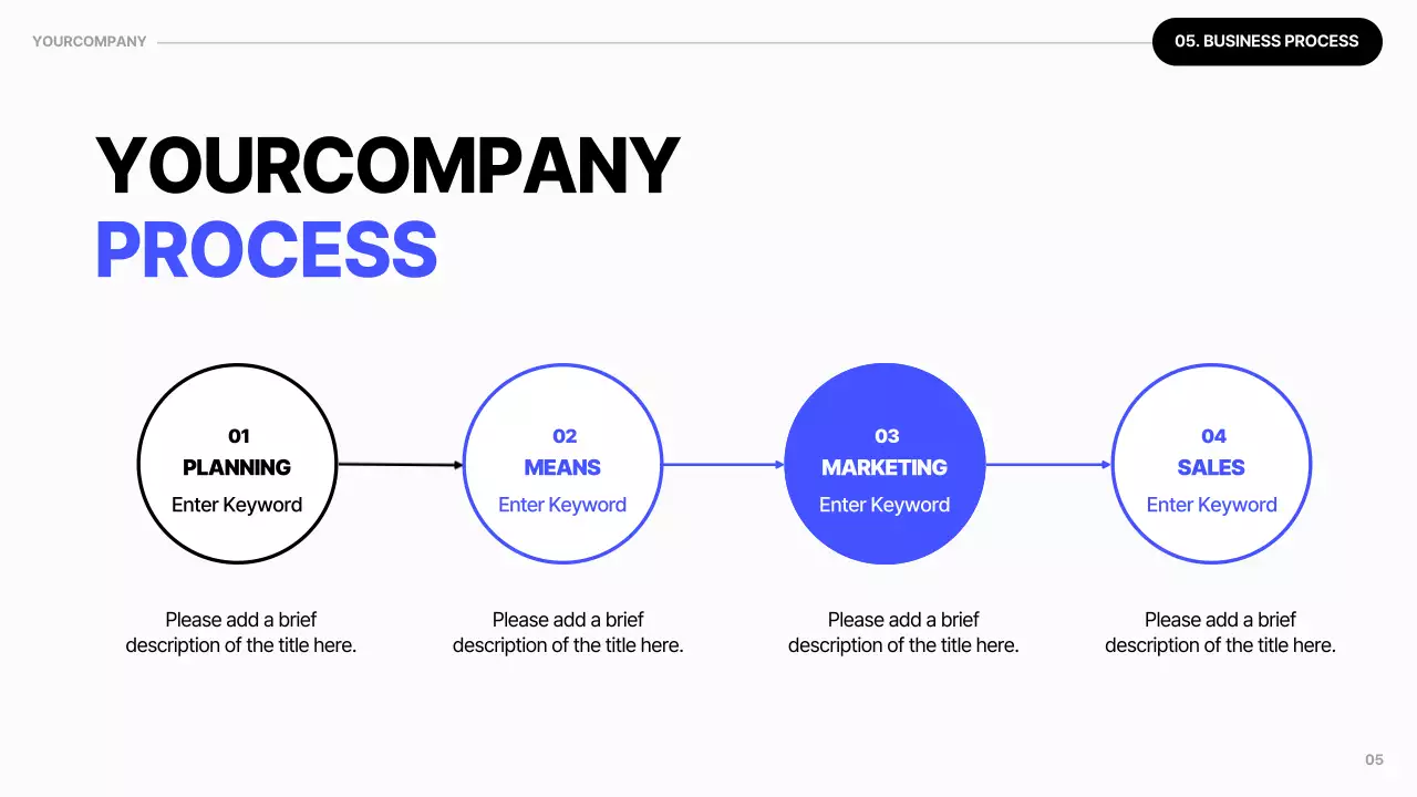 파랑과 흰색 모던한 사내내부 교육자료 소개서