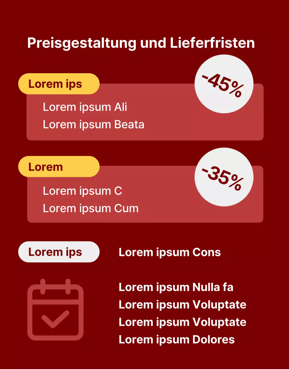 Rote, einfache Elektronik-Produktbeschreibung