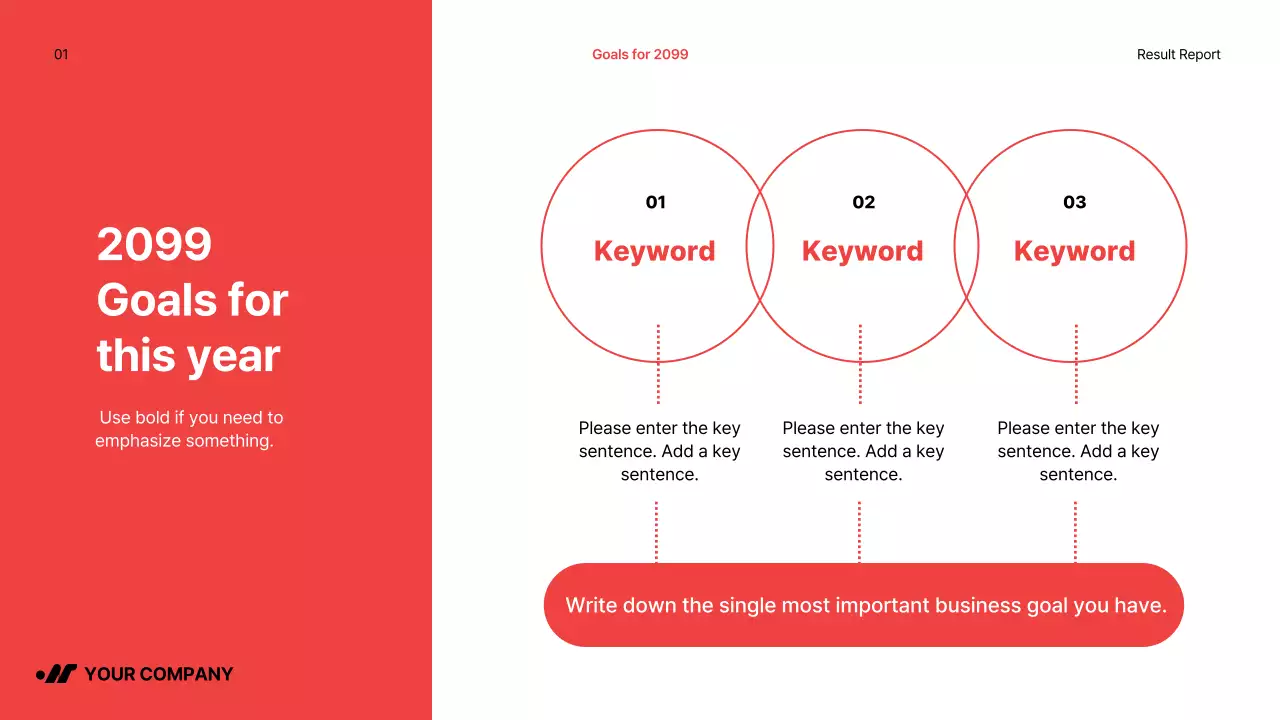 Red Modern Performance Report Presentation