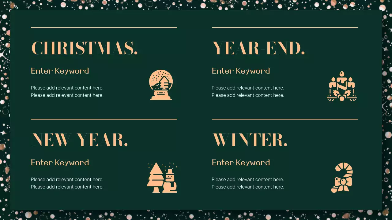 Green Elegant Christmas Template Presentation