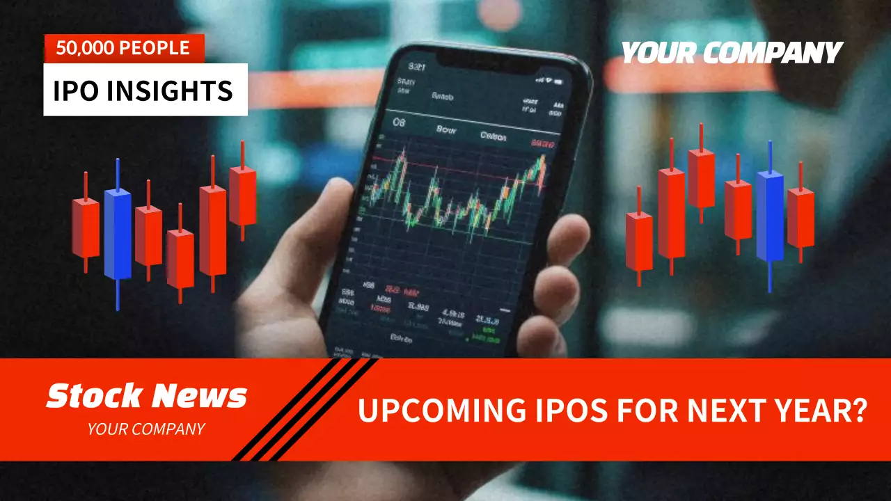 Red Modern Stock Promotion YouTube Thumbnail