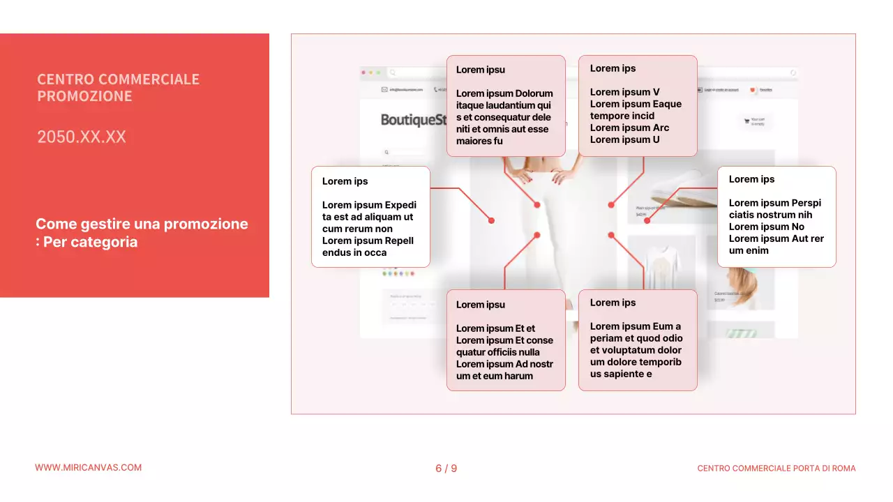 Un semplice brief promozionale arancione e nero