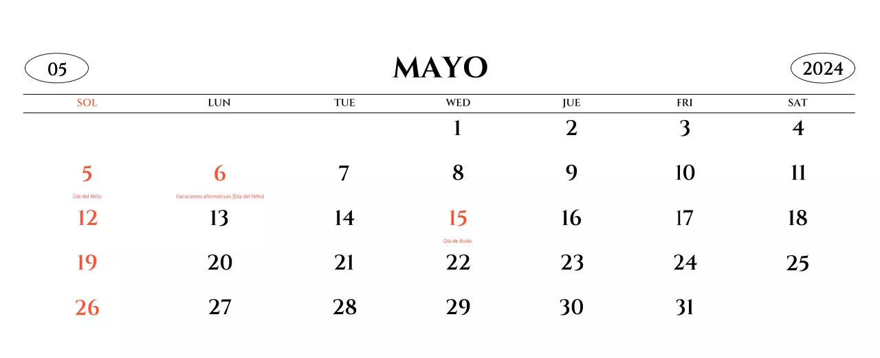 Calendario de pared de estilo sencillo con concepto de fotografía de viajes emocional en blanco y negro