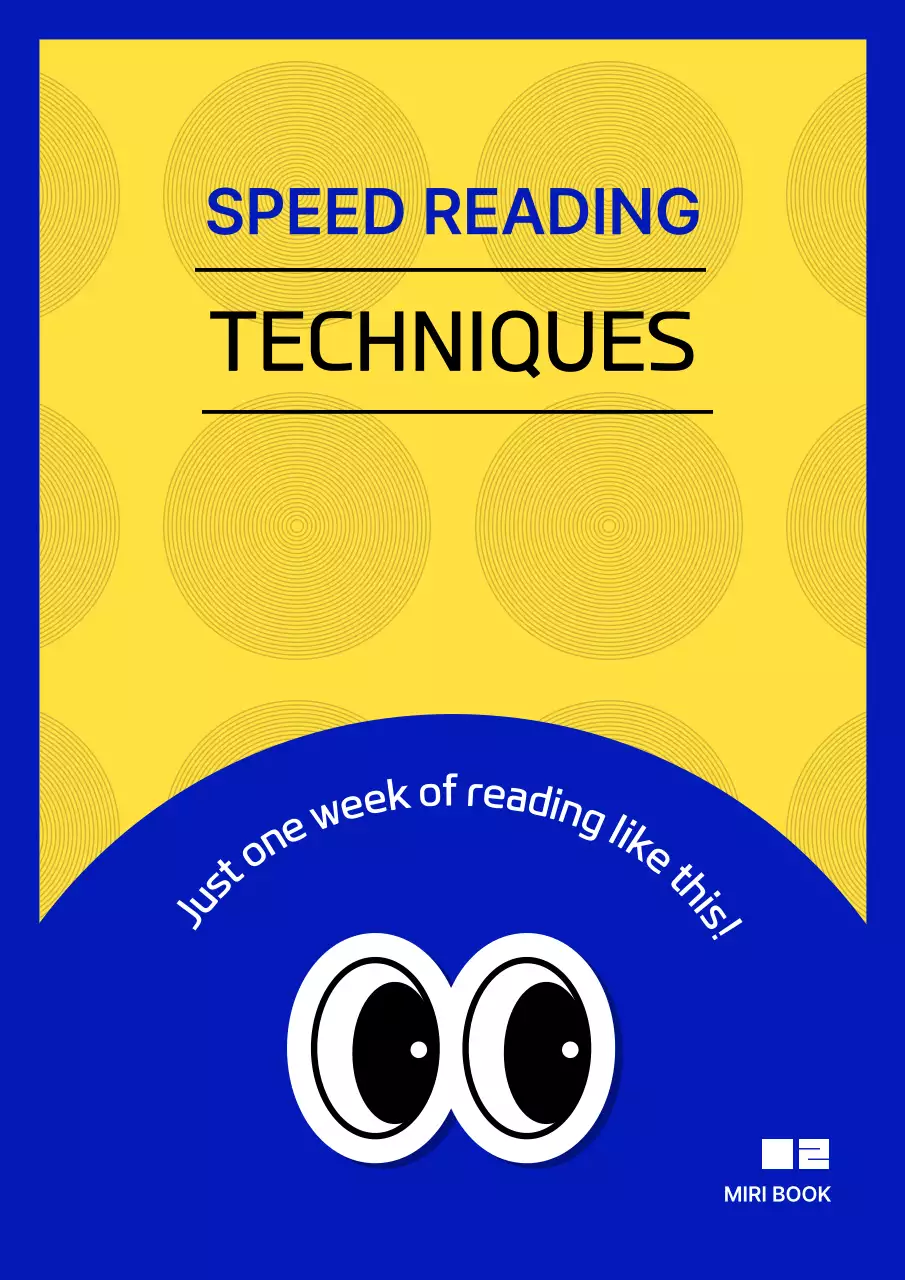 Yellow Modern Reading Guide Book Cover