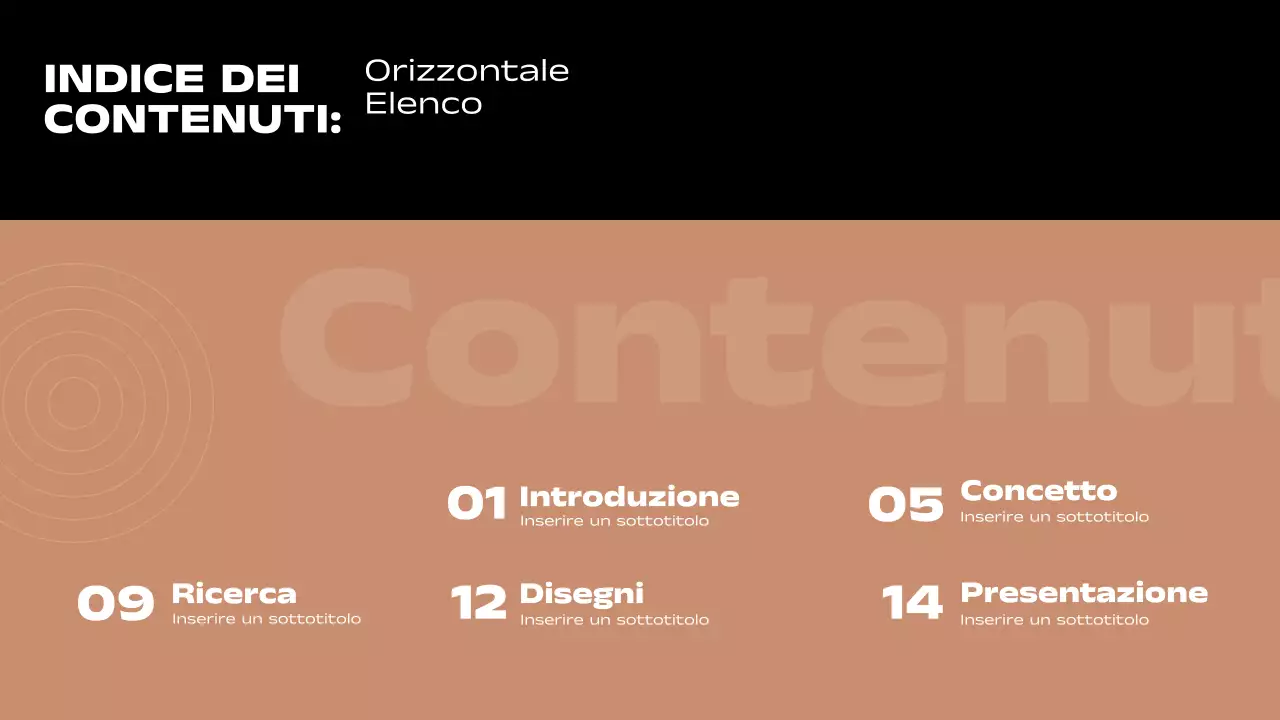 Rapporto di pagine minimali a layout multiplo in marrone e nero