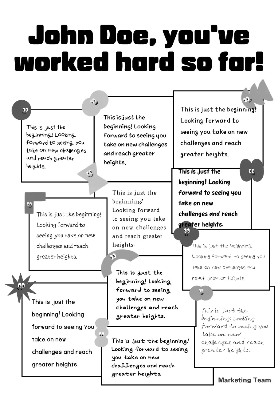 Black Comic Motivation Announcement Poster