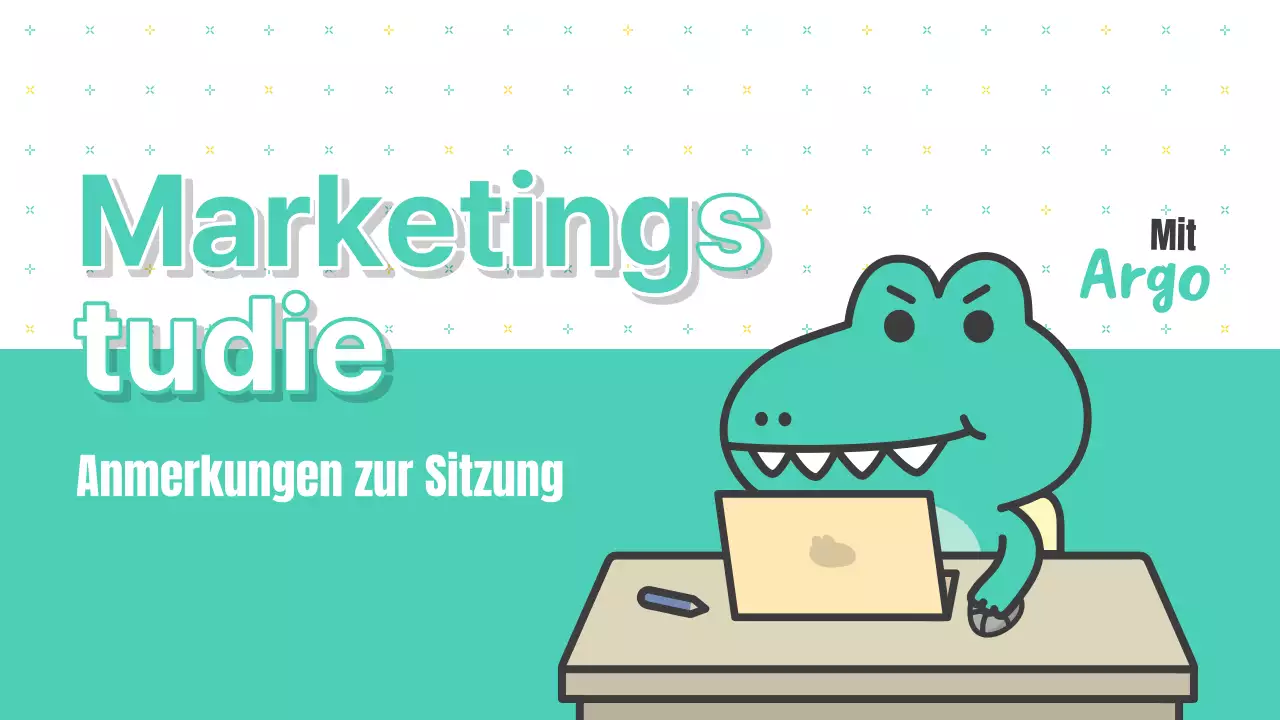 Mint und Weiß Kitsch Marketing Notizen Bericht