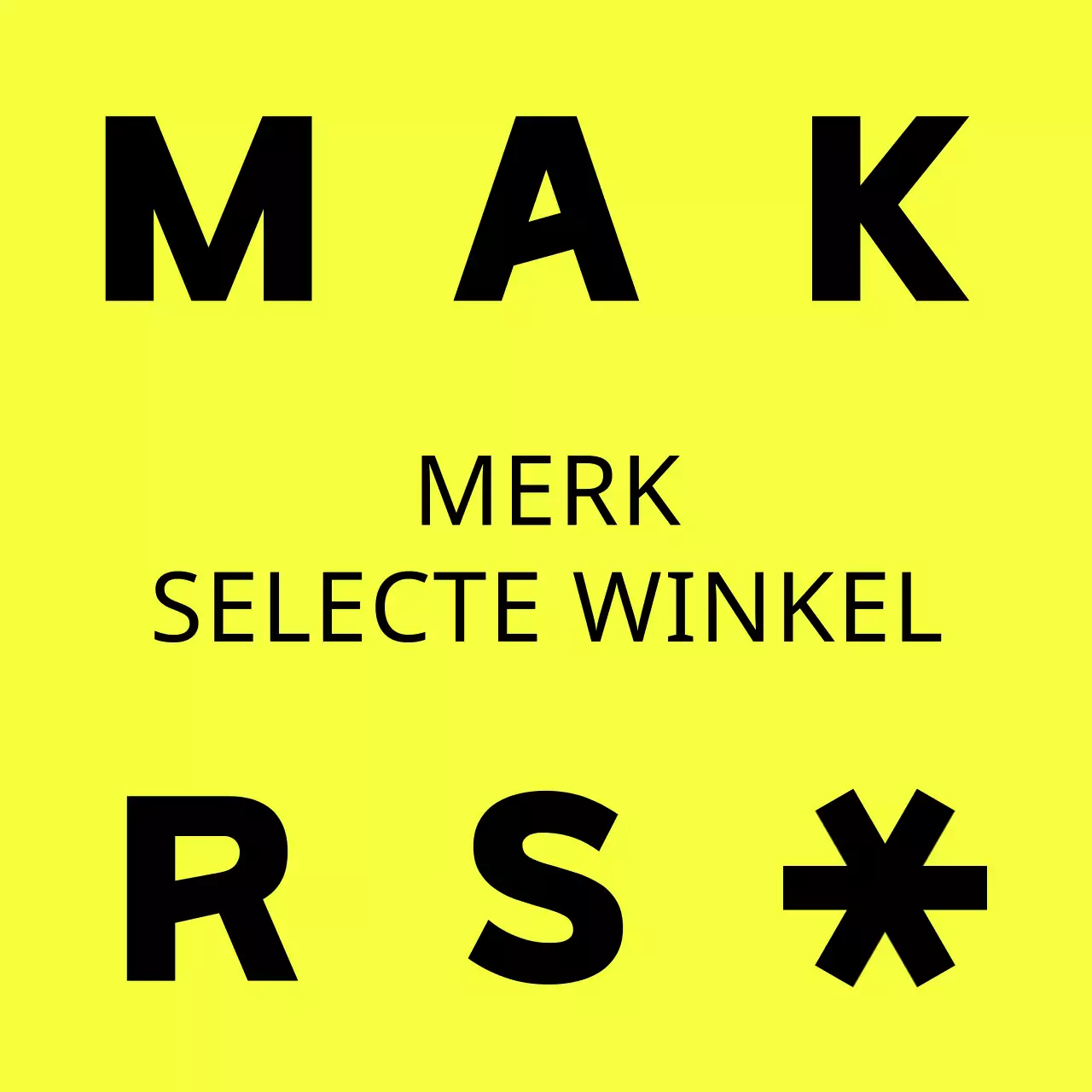 Een eenvoudig, strak vormgegeven uithangbord voor een redactiewinkel met merknaam