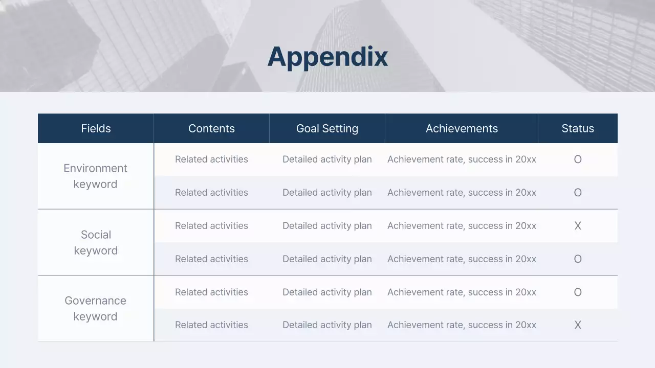 Blue Professional Esg Report Document Presentation