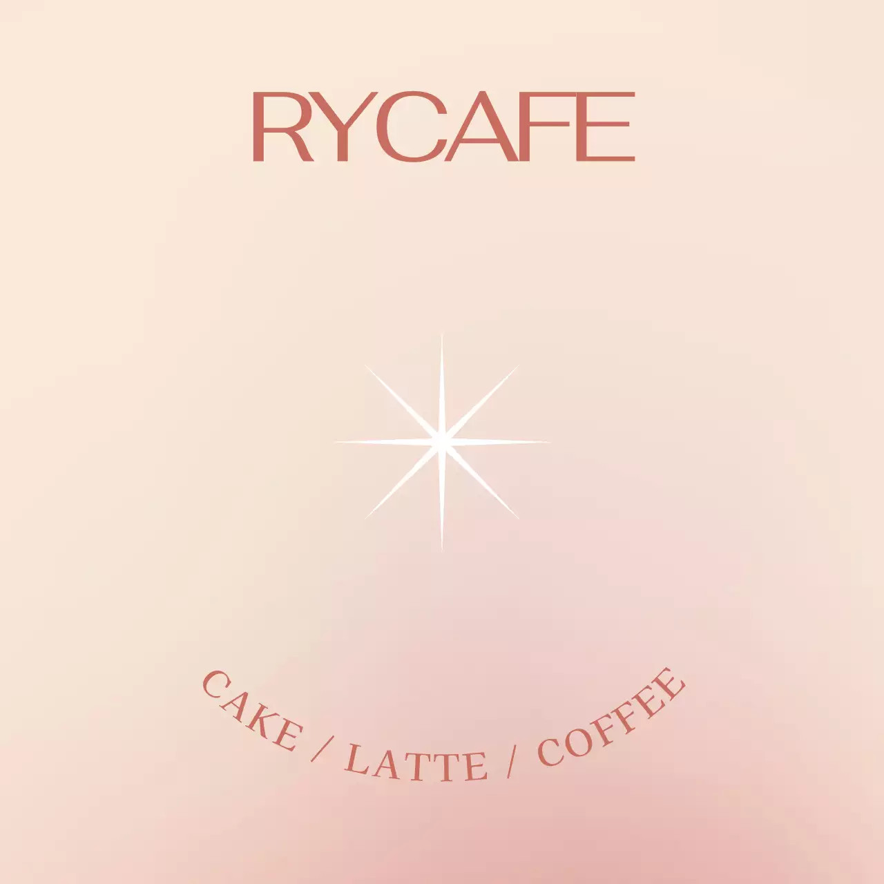 Pink Beige Gradient Cafe Series Concept