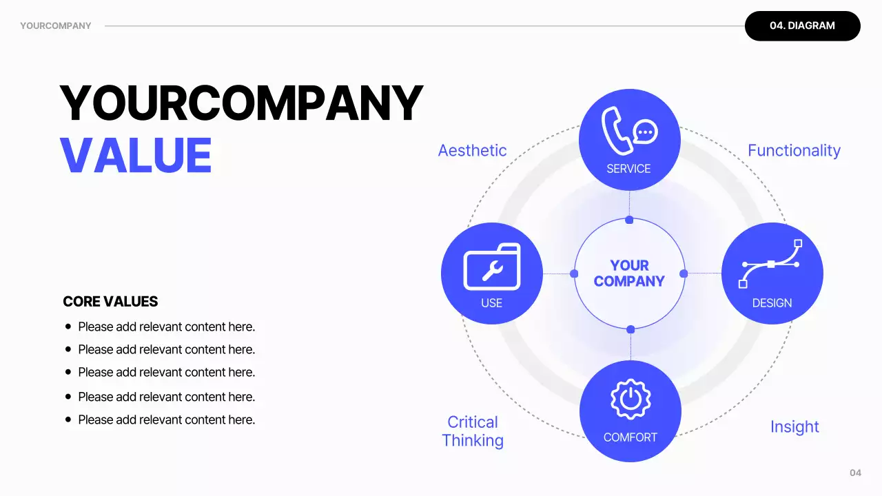 파랑과 흰색 모던한 사내내부 교육자료 소개서