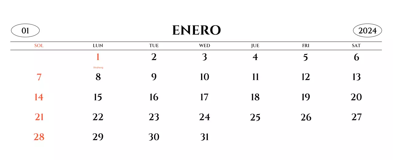 Calendario de pared de estilo sencillo con concepto de fotografía de viajes emocional en blanco y negro