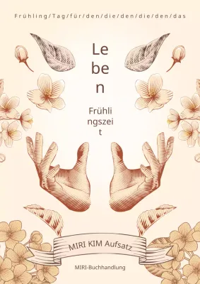 Ein klassischer Aufsatz über Lebenskunde in Gelb und Braun