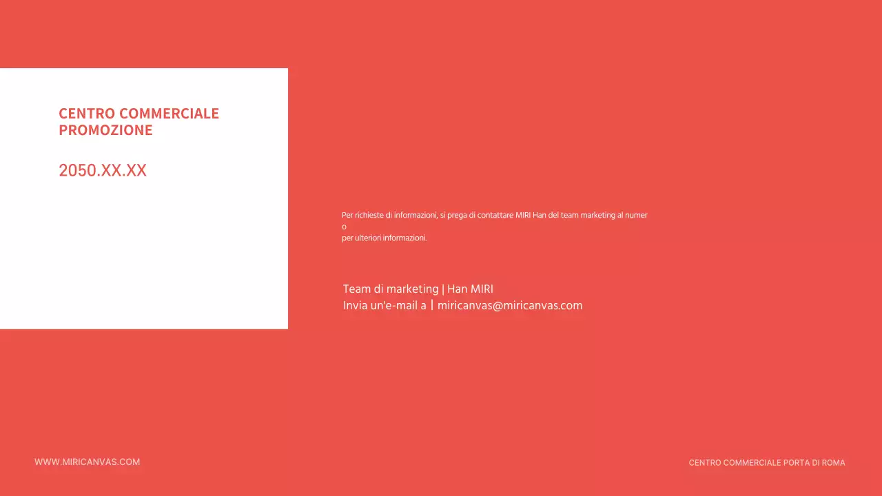 Un semplice brief promozionale arancione e nero