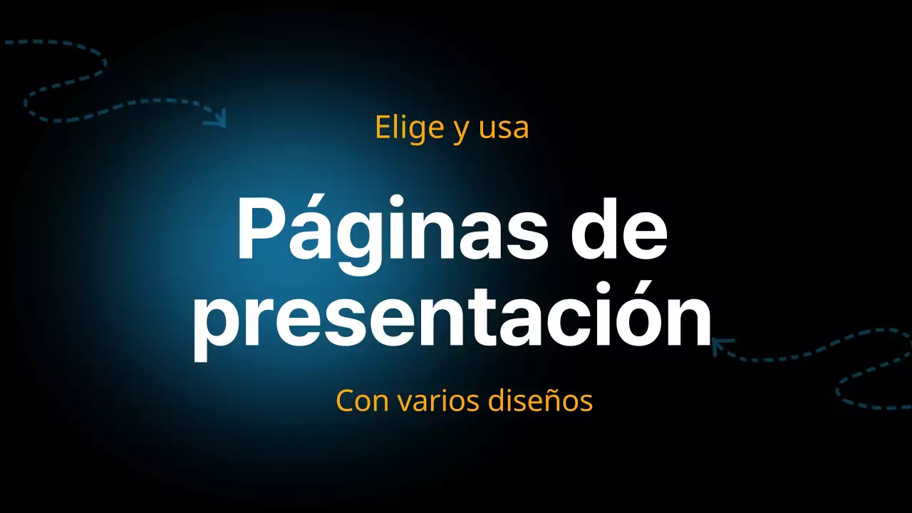 Negro y azul Diseño moderno y versátil Material de la página
