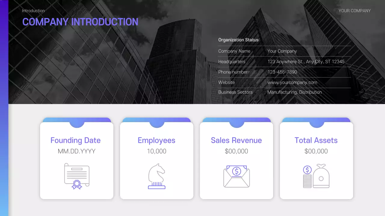 Blue Modern Sustainability Report Presentation