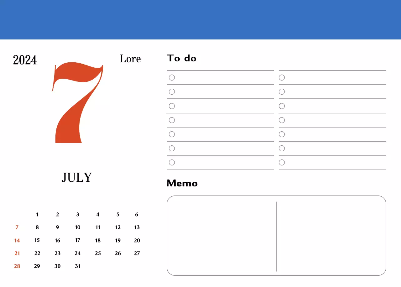 Red and blue retro coasters memory calendar