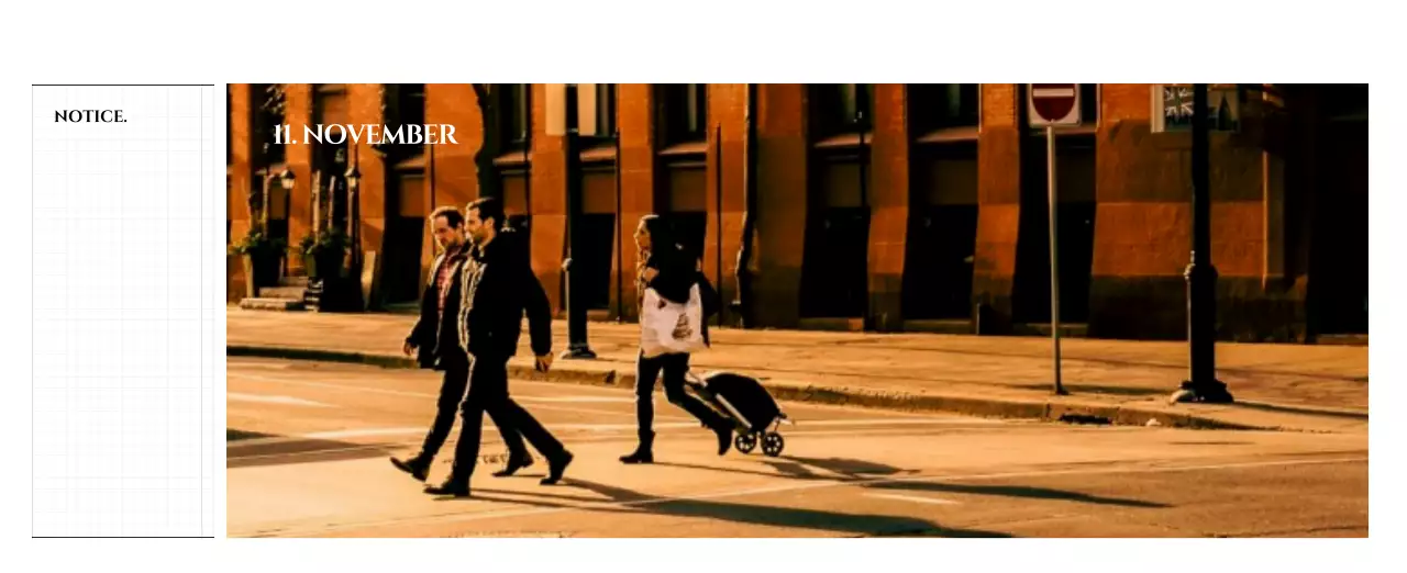 Simple style wall calendar with black and white emotional travel photography concept