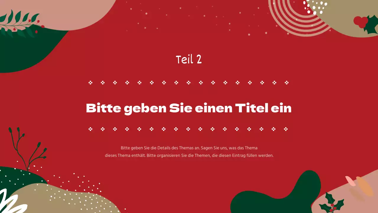 Leitfaden für die Ausbildung von Freiwilligen in roten und grünen geometrischen Mustern