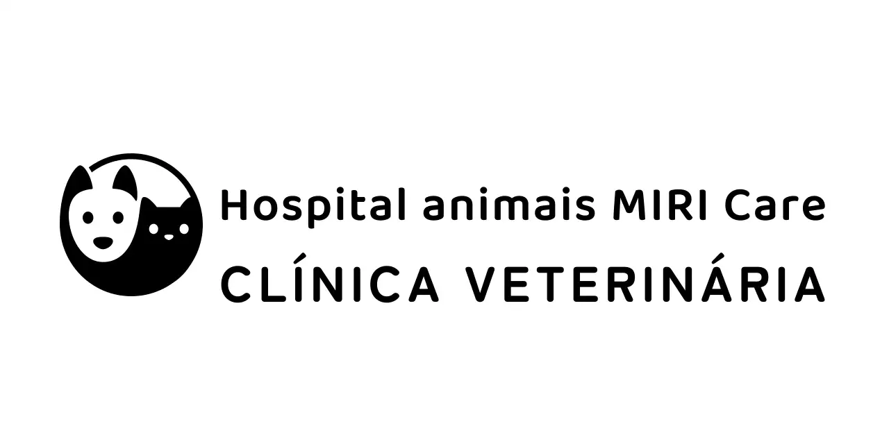 Logótipo de clínica veterinária sob a forma de um ícone de cão e gato