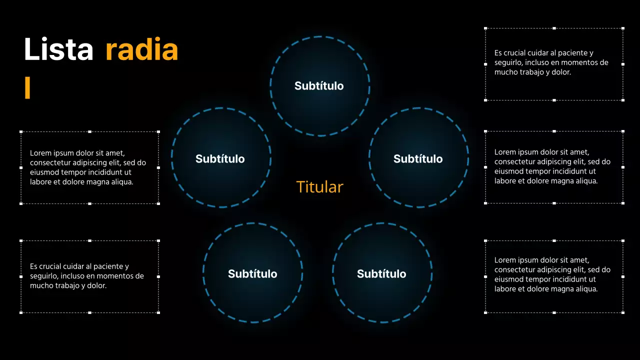 Negro y azul Diseño moderno y versátil Material de la página