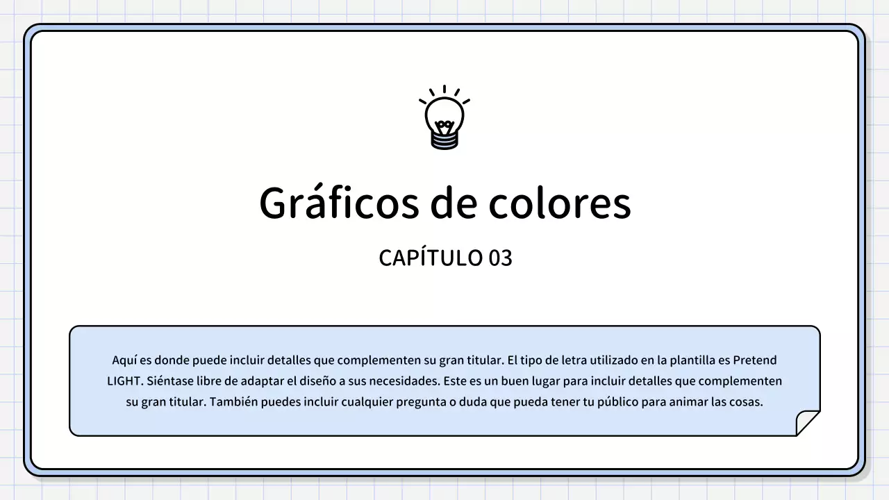 Un sencillo informe de síntesis de color azul claro