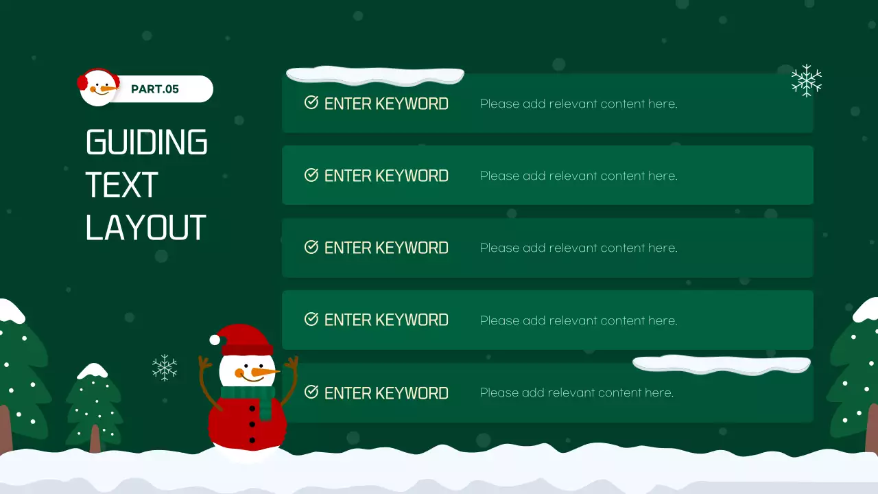 그린 심플 크리스마스 프레젠테이션