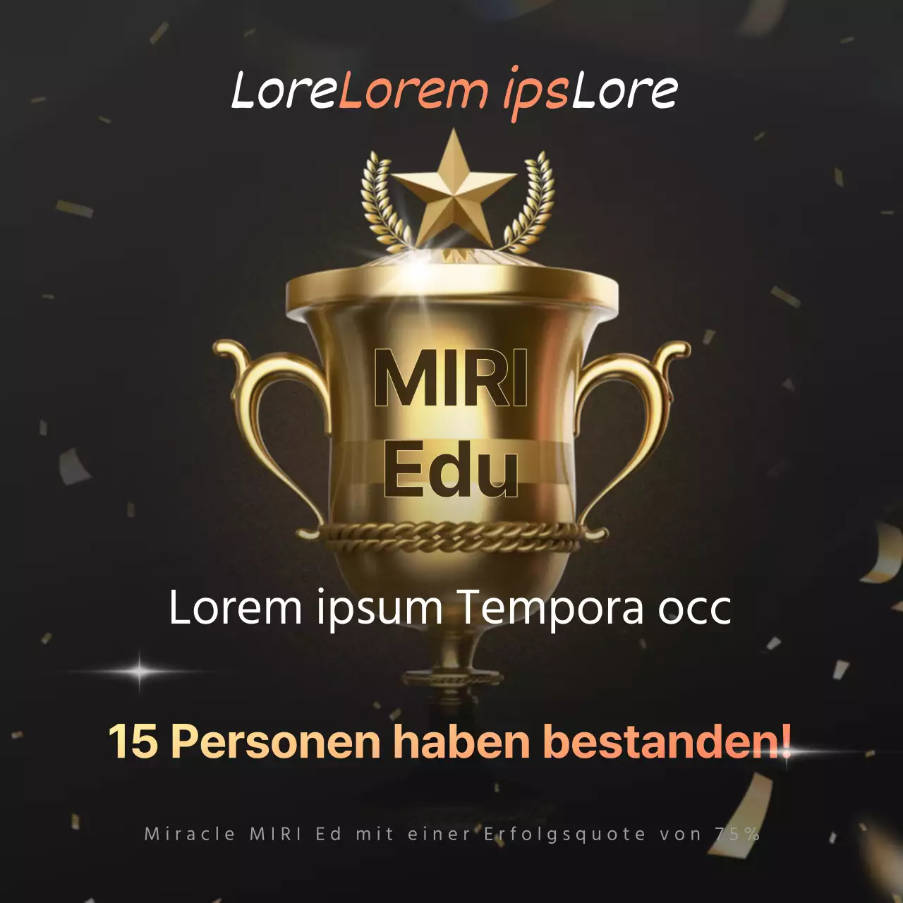 Fördern Sie ein luxuriöses Fest in Schwarz und Gold