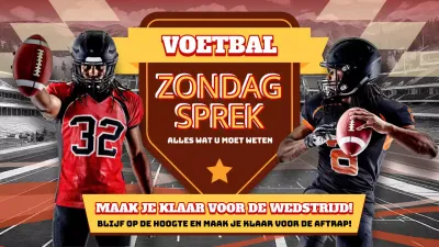 Maak kennis met de oranje en gele kitscherige Super Bowl zondagvoorbeschouwing