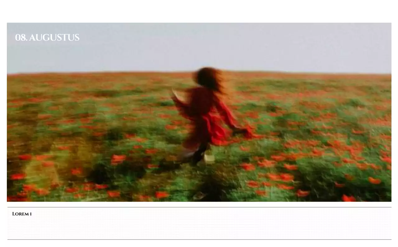 Eenvoudige stijl muurkalender met zwart-wit emotionele reisfotografie concept