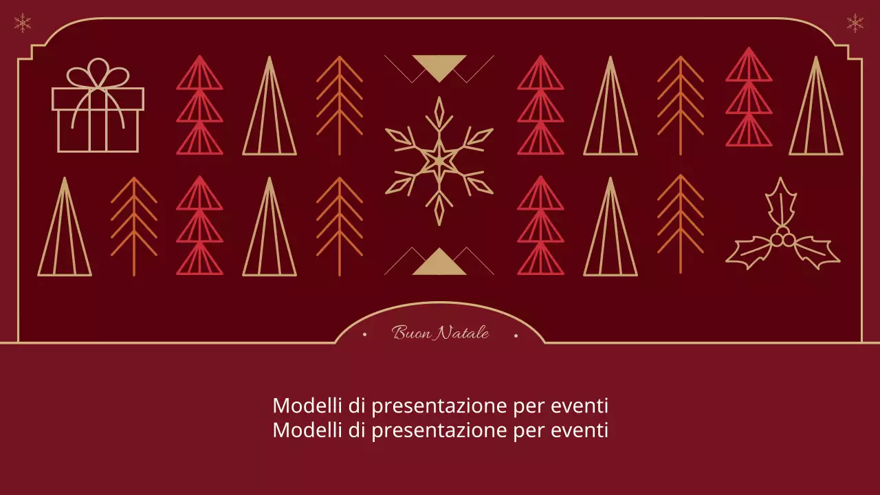 Un classico rapporto natalizio in rosso e beige