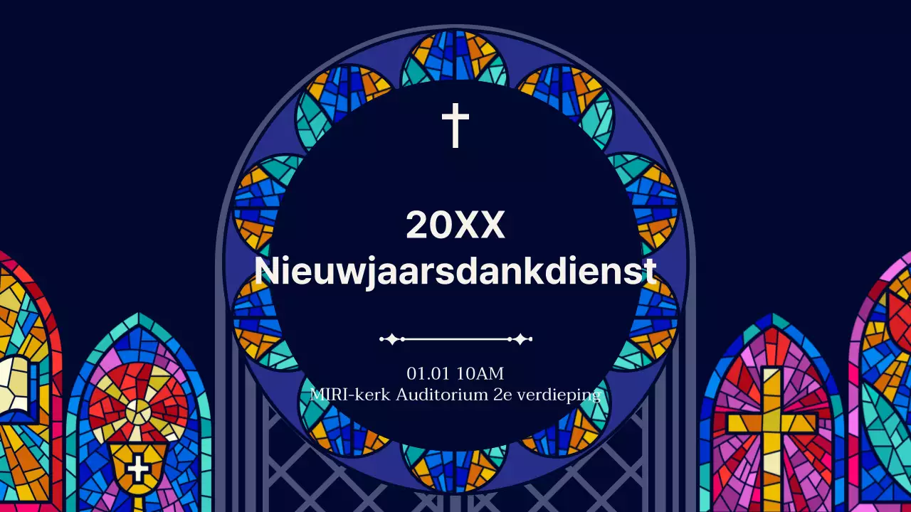 Een gids voor eenvoudige kerkdiensten in marineblauw en beige