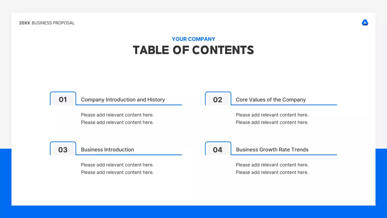 Blue Professional Business Proposal Presentation