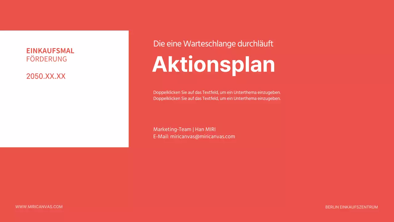 Ein einfacher orange-schwarzer Werbeslip